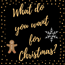 Christmas poster -- what do you want for christmas